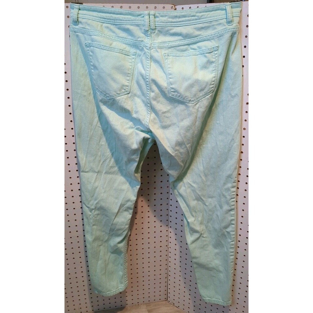 Ana A New Approach Jeans 18W Green Denim Skinny - Picture 2 of 5